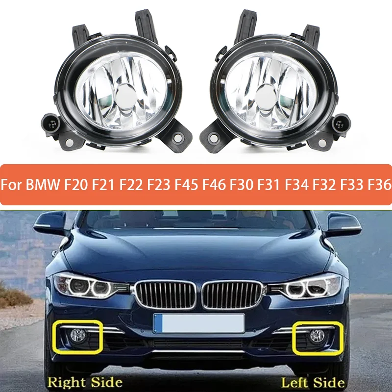 63177248911 63177248912 Car Front Fog Lamp Anti‑fog Light For BMW 1 3 4 Series F20 F30 F36 Bumper Fog Light Housing