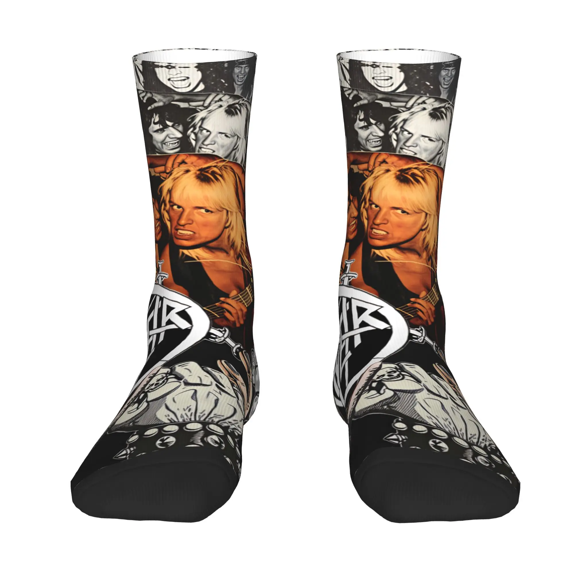 S-Slayers Heavy Metal Rock Dress Socks Men's Women's Warm Fashion  Crew Socks