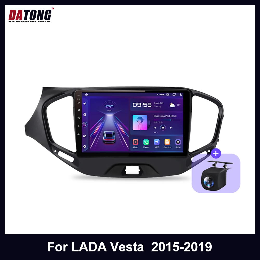 

DATONG AI Voice Wireless CarPlay Android Auto Radio for LADA Vesta Cross Sport 2015-2019 4G Car Multimedia GPS 2din autoradio