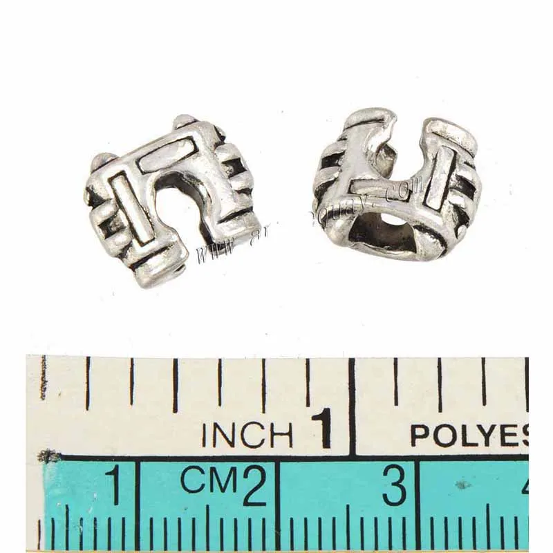 

30pcs Beads For Crafts Jewellery Parts Diy Findings Big Hole Arch Of Triumph Metal Silver Manufacture Rope Bracelets accessories