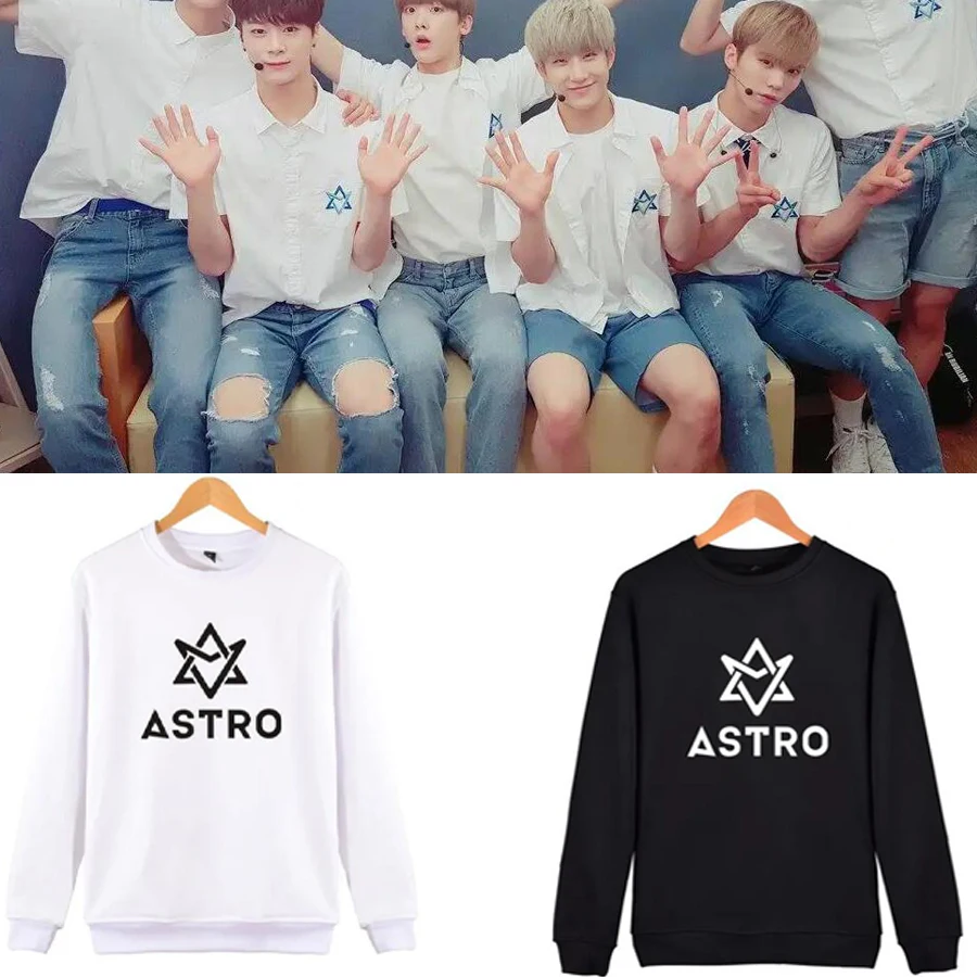 

Korean Fashion KPOP ASTRO Oversized Hoodie Women Men Crewneck Sweatshirt SANHA MJ JIN JIN EUNWOO MOONBIN ROCKY K-POP Clothes