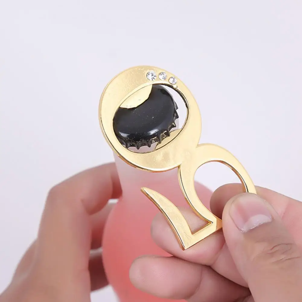 Gold 50 Year Manual Bottle Opener Creative Digital Modeling Souvenir Zinc Alloy Birthday Party Favors Bottle Opening Tool