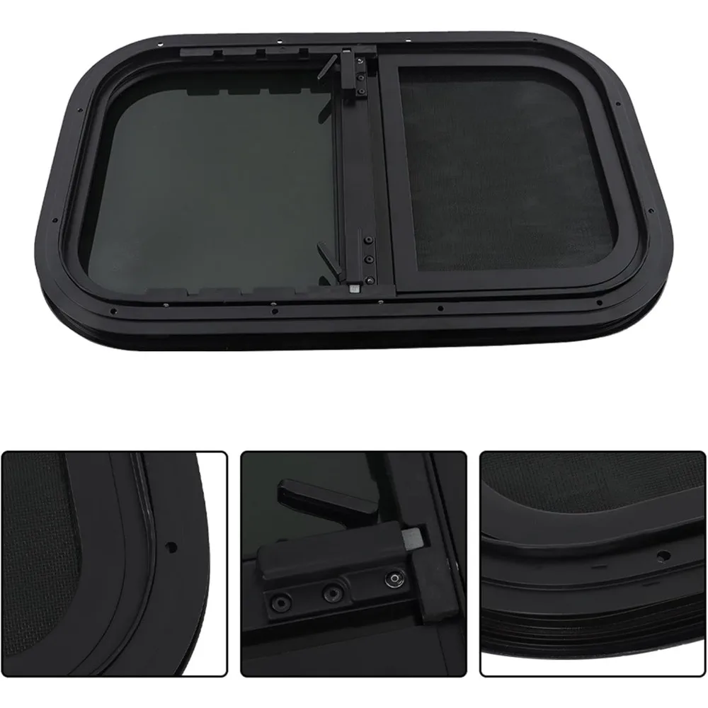 نافذة RV منزلقة عمودية مقاس 15 بوصة × 24 بوصة - معتمدة من وزارة النقل لتشغيل موثوق به #6