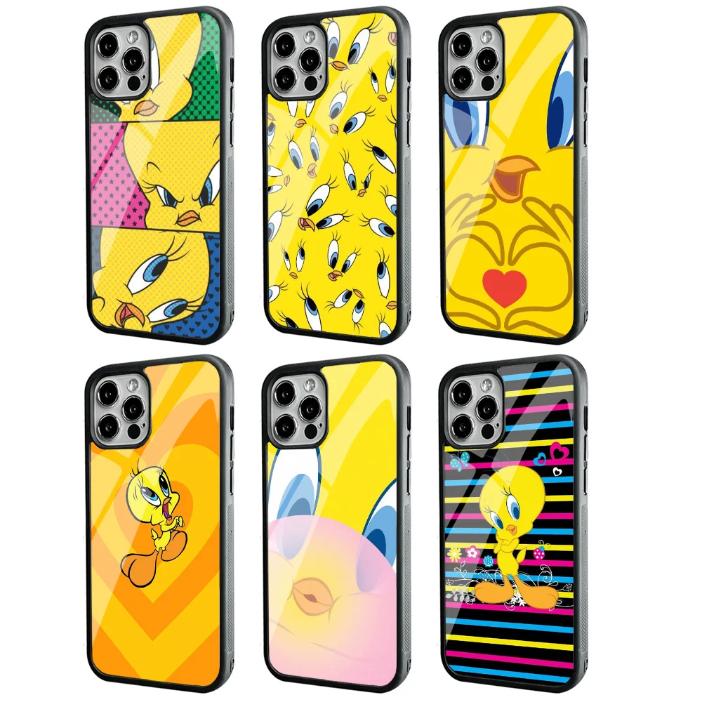 Cartoon-Tweety-Bird-Piolin Phone Case Strong Magnetic For IPhone 15 14 13 Pro Max 11 12 Magsafe