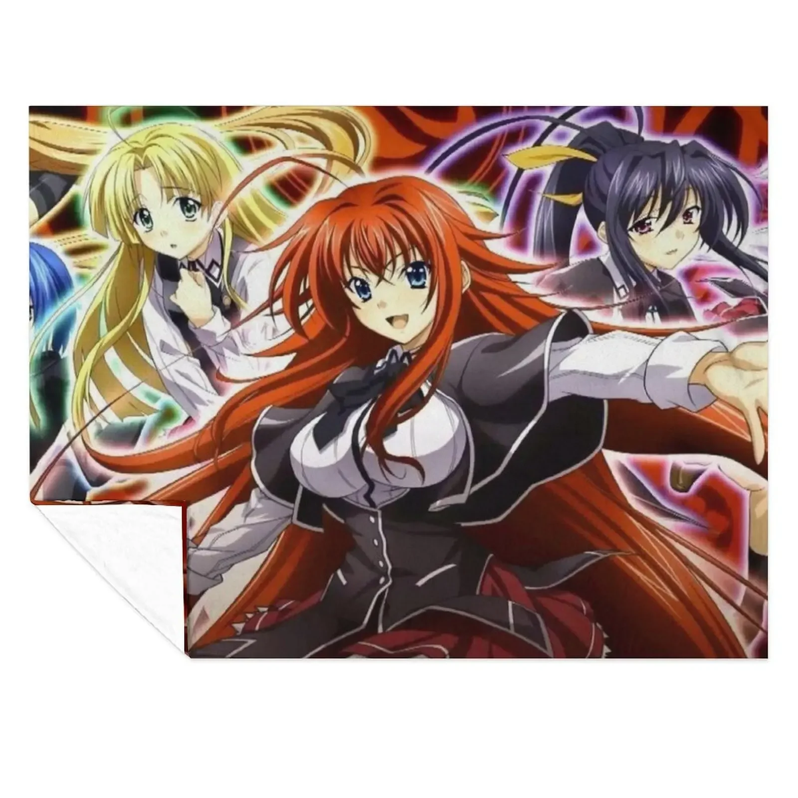 

High School dxd 3 Throw Blanket Hairy Flannel Hairys Sofa Quilt Blankets