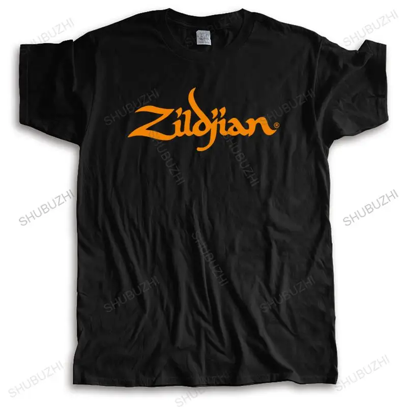 New t shirt black tops for men High Quality tee-shirt Allover ZILDJIAN CYMBALS & DRUMS LOGO T SHIRT NEW Funny Tee MEN Cotton