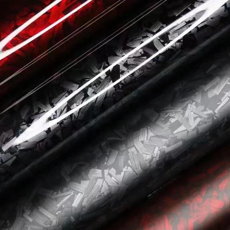 

2025 1.52x18M Super Glossy Forged Carbon Fiber Car Wrap Vinyl Wrap Stickers Roll Film Car Body Film for Car Vehicle Wrap