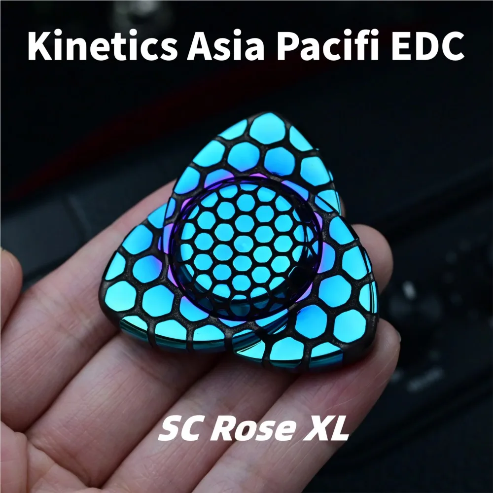Kinetics Asia Pacifi EDC Rose XL Fidget Spinner Stressabbau-Spielzeug Original Design Angstlinderung Gadgets Fidget Toys Erwachsene