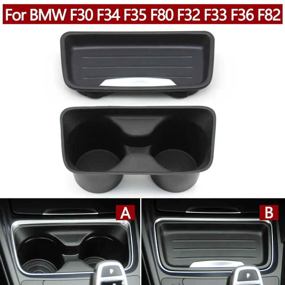 Central Console Water Cup Holder Cover Storage Bottle Holder Tray Insert Cover For BMW F30 F32 F34 F35 F36 F80 F82 51169232068