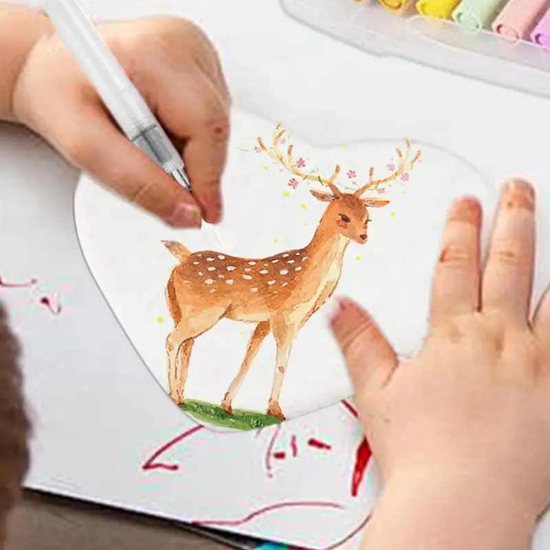 다기능 어린이 그림 3D 드로잉 캔버스 스펀지 12색 세트 (물붓, 이젤 포함) - 어린이, 가족, 성인용