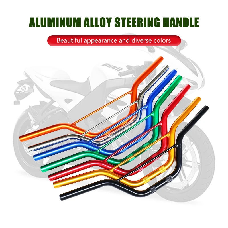 Small Apollo car handle, aluminum alloy steering handle, four stroke mini off-road motorcycle Huayang 49cc