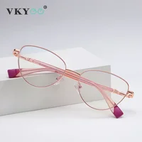 VICKY nuevas gafas de lectura de ojo de gato antiluz azul para mujer, gafas con bloqueo de luz azul, montura de protección ocular, gafas graduadas