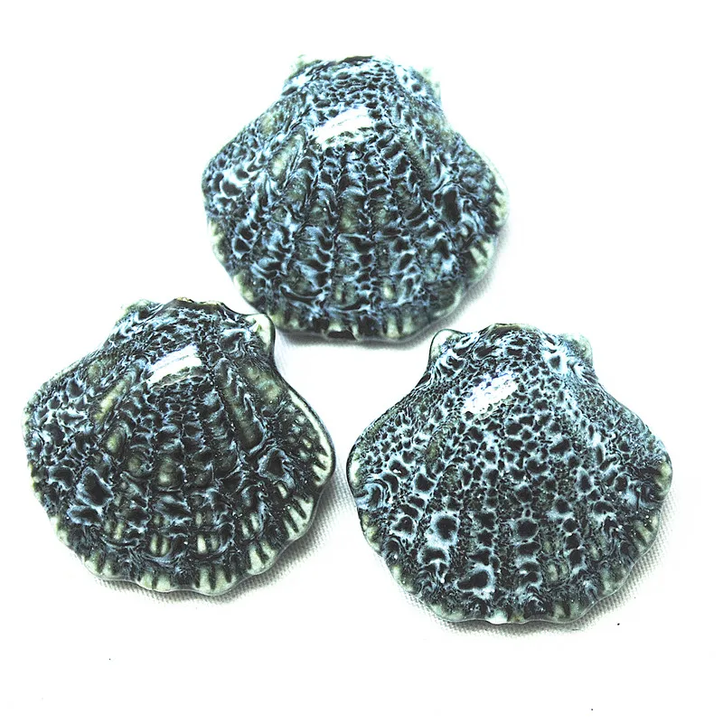 

7 шт. лучшие керамические одинаковые бусины большого размера 30X28M, серия морской тематики, среднее отверстие для хороших дизайнов ожерелья, фурнитура