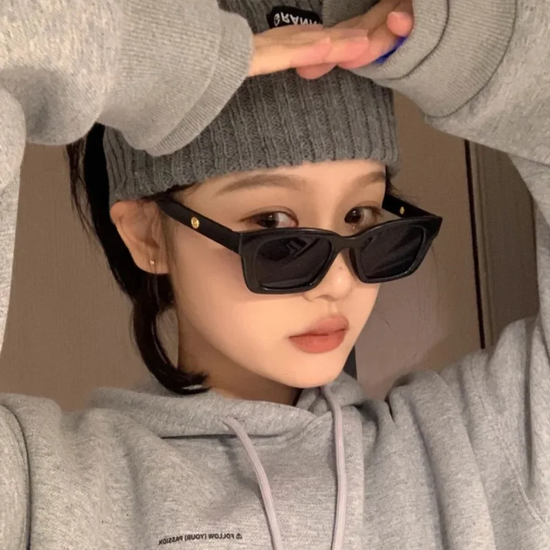 

Retro Small Square Cat Eye Sunglasses for Women Y2K Trendy Fashion UV400 Protection Polarized Shades