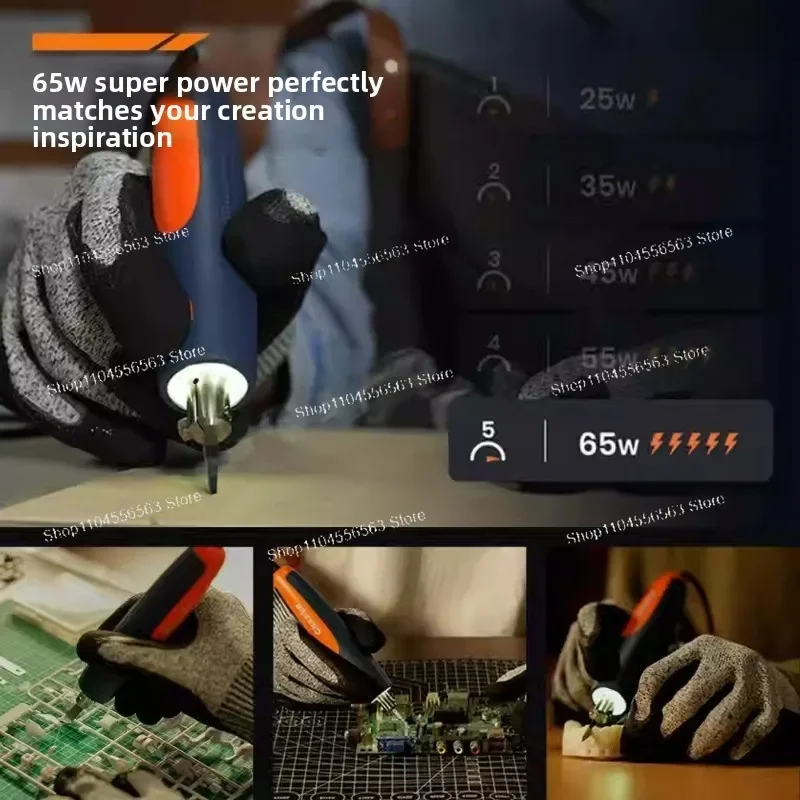 65W Portable Handheld Ultrasonic Cutting Knife - Industrial Electric Tool for Plastic&Nozzle Cutting
