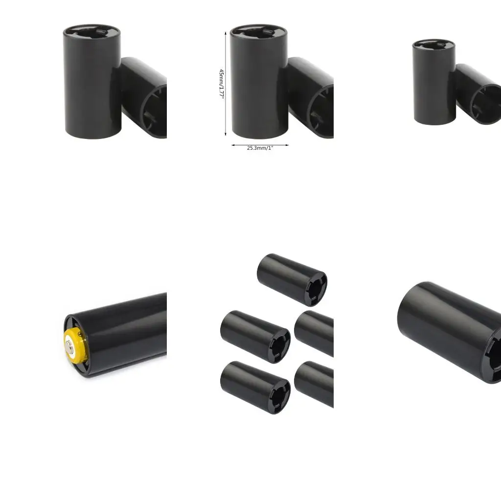  5Pcs 2A to C Size Plastic Battery Adapter Converters Housing Suitable for 2A Rechargeable Battery