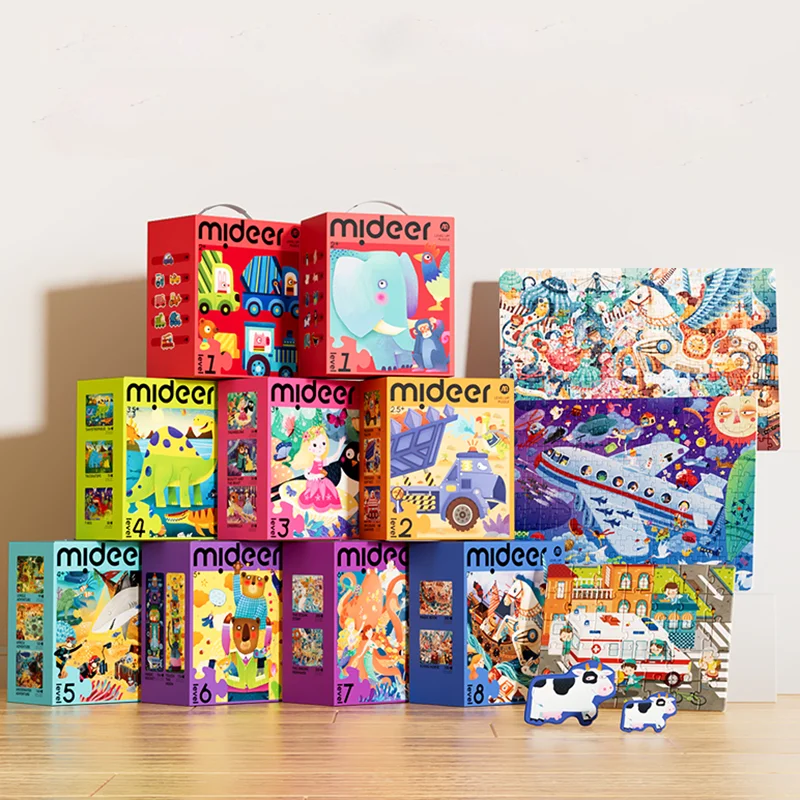 

Cartoon Animal Vehicle Wooden Puzzles for Kids 3+，Educational Learning Toys for Hand-Eye Coordination & Cognitive Development