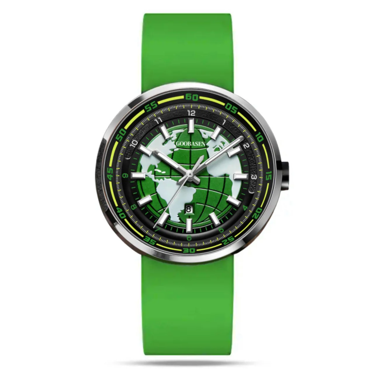 Ultra-Thin Earth-Themed Men's Watch - Waterproof Luminous Quartz Wristwatch