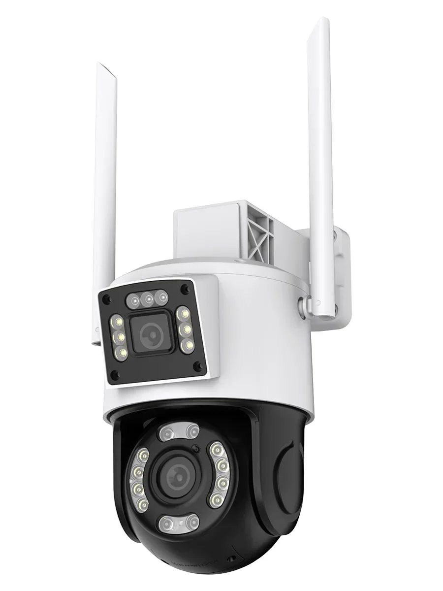 MinLang 1-4PCS Monitoraggio automatico Visione notturna a colori da 5 MP Telecamera di sicurezza Wi-Fi da 2,4 GHz Wireless Outdoor Edition M617