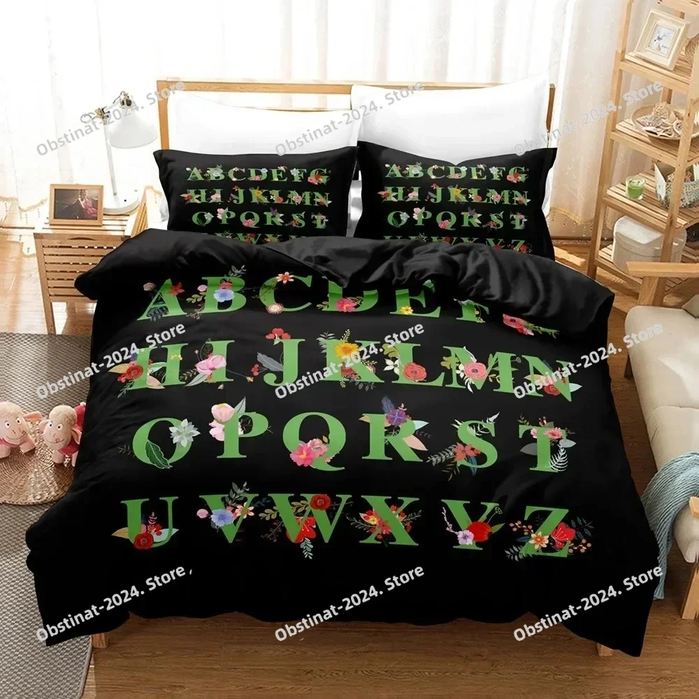 2023 Alphabet Lore Bedding Set Single Twin Full Queen King Size Bed Set Kids Girls Boys Bedroom Duvet Cover Sets Anime Bed Linen - view 3