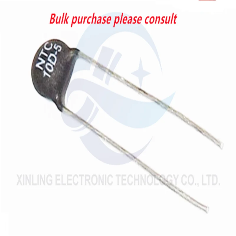 100Pcs NTC10D-5 Weerstand 10d5 10r 10d-5 In-Line Ntc Thermistor