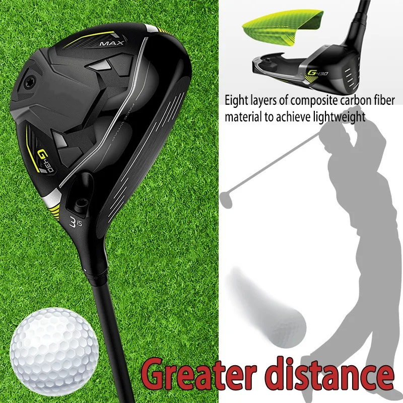 

Golf club G430 fairway wood, carbon fiber crown wrapped, helps increase the speed and longer distance of the shot