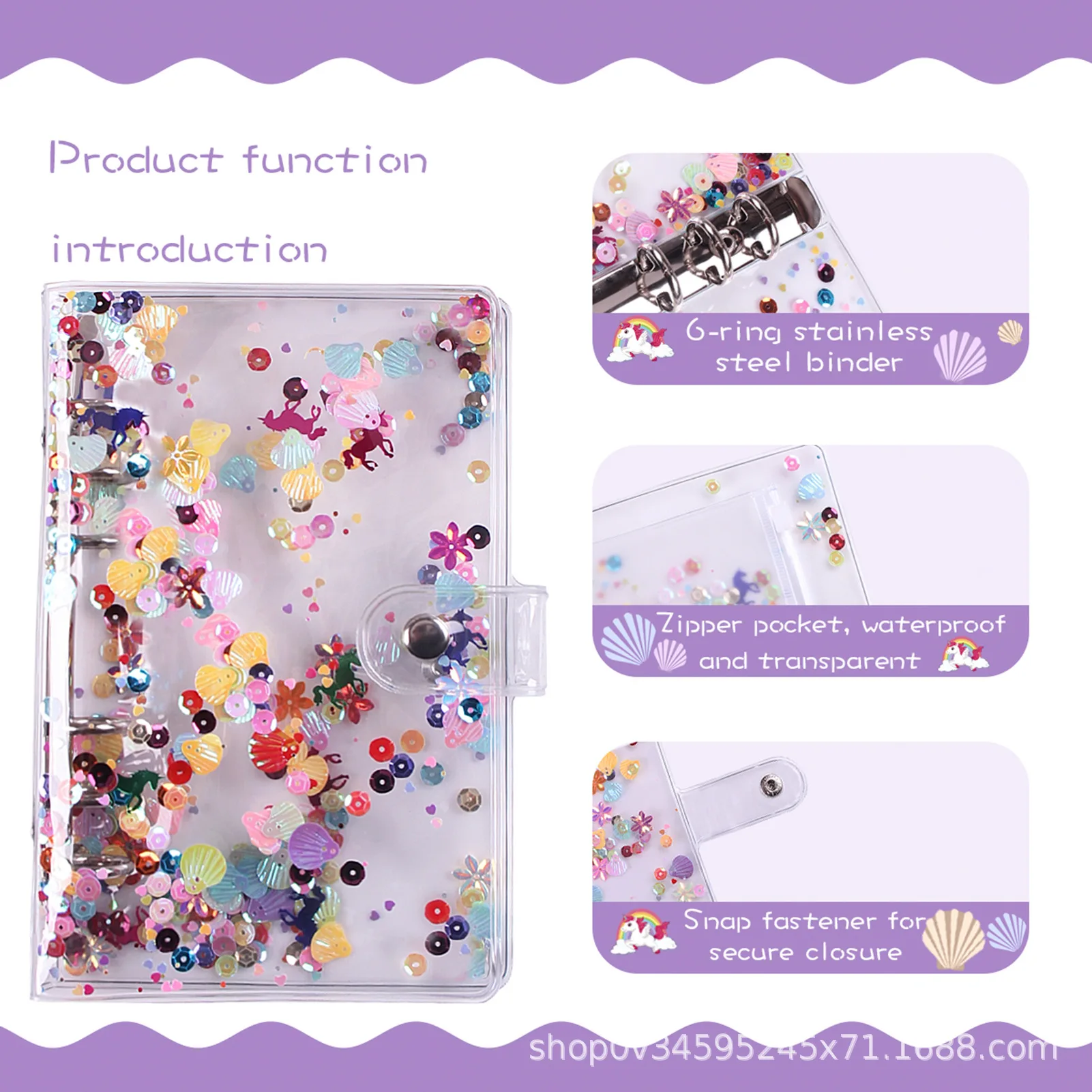 A6 Daisy Notebook Binder Budget Planner Organizer 6 Ring Binder Cover 8 Binder Pockets And 10 Pieces Expense Budget Sheets