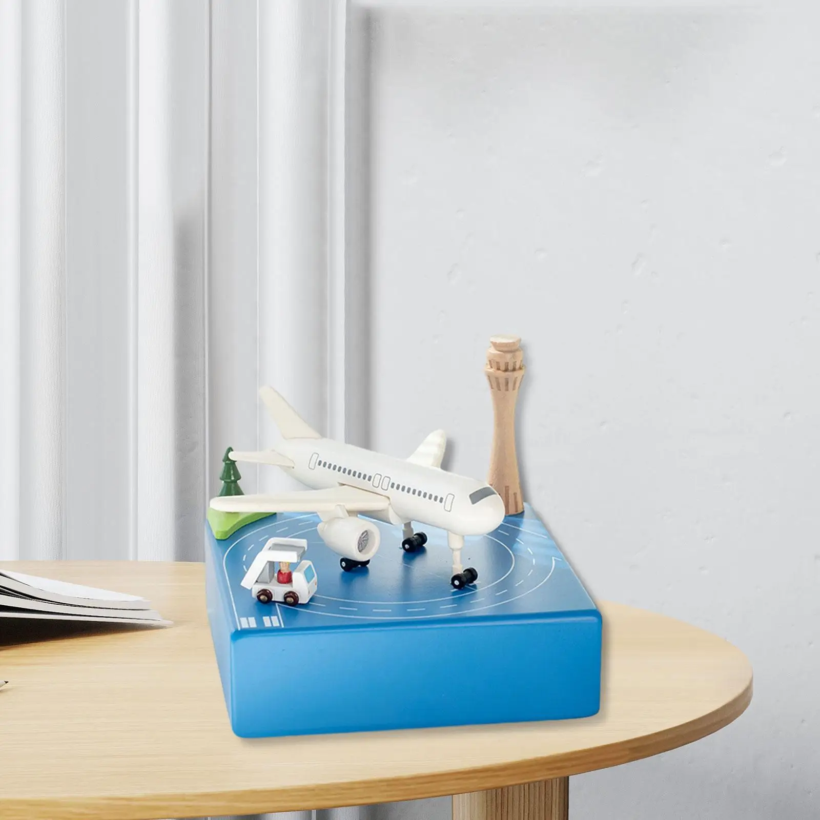 Wooden Music Box Wind Up Mechanical Movement Creative Birthday Present Gift for Children Desk Decoration