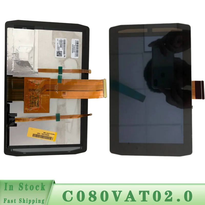 CLAT080LQ03 XG C080VAT02.0  8 Inch LCD Display Touch Screen For C-aterpillar C-AT 320GC 336GC Excavator Monitor Panel