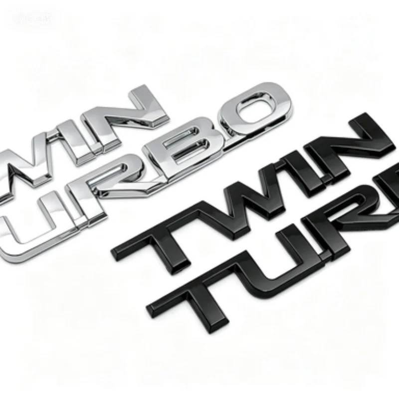 

English letter pasting sign suitable for Toyota TWIN TURBO twin turbocharged body rear tailgate wing trunk label