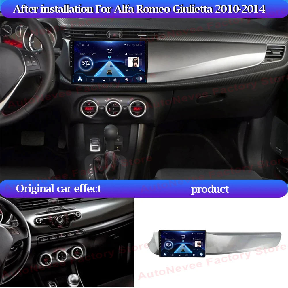 Car radio Android Carplay pro ALFA ROMEO GIULIETTA 2010 -2014  auto multimediální hráč dotek obrazovka GPS navigace ne 2din DVD DSP