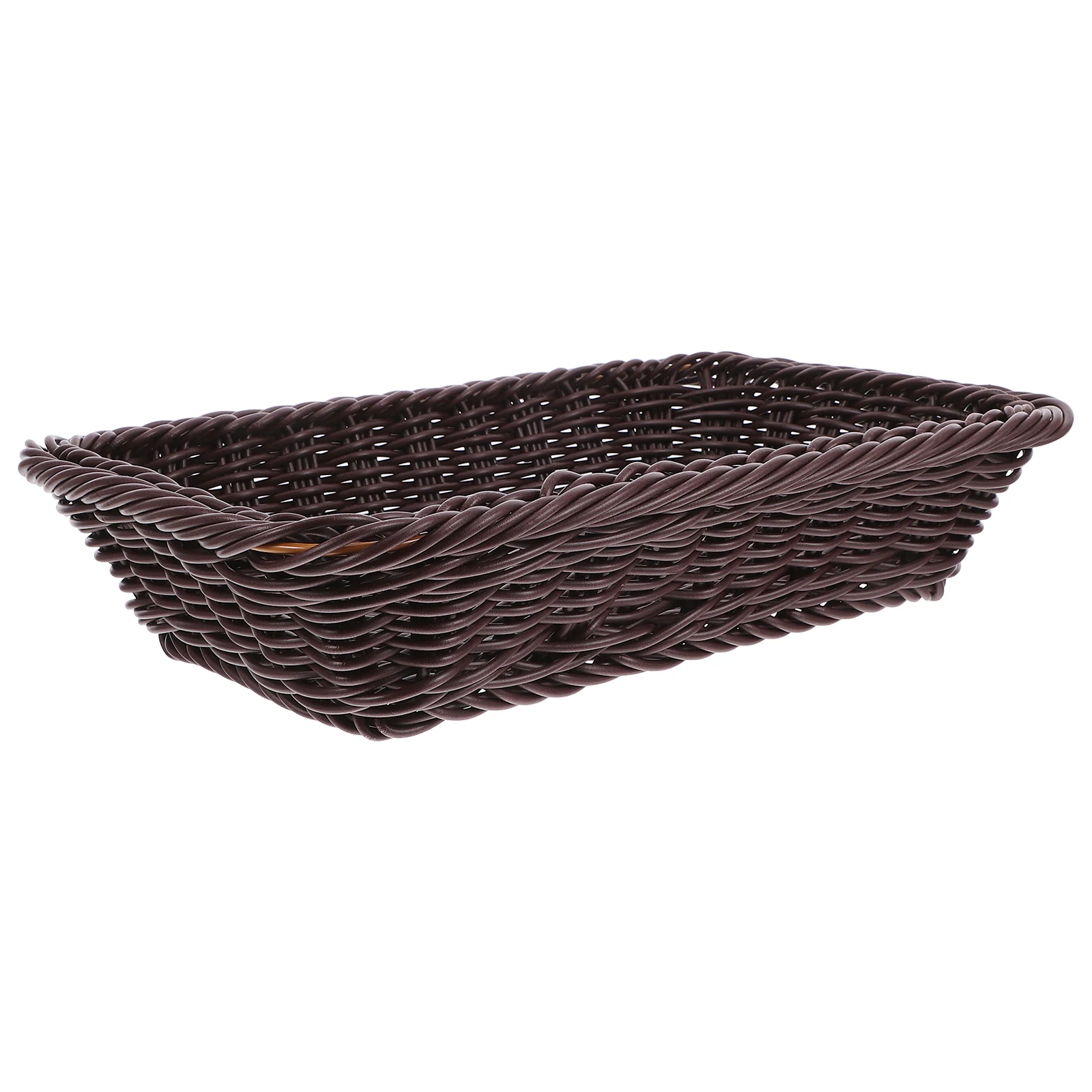 

Woven Bread 1181x787x276mm Black Oval Storage Serving Rectangle Bread Baskets For Table 30x20x7cm Large Capacity Kitchen Decor
