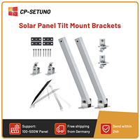 CP-SETUNO Solar Panel Mount, Adjustable Angle 15-40 ° , Solar Panel Kit Mount for 100-500W , Suitable for Boats, Motorhomes, Roo