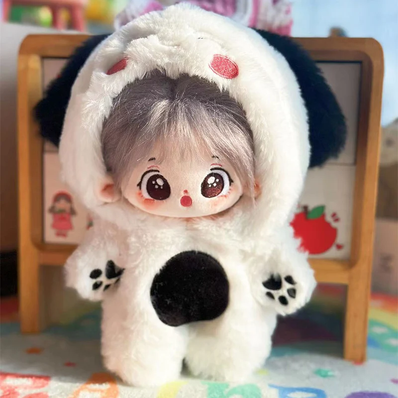 Idol Plush Doll Roupas para Bebê, Stuffed Toy, Acessórios para Bonecas, Outfit para Korea Kpop Exo Dolls, Super Star Figure Vestuário, 20cm