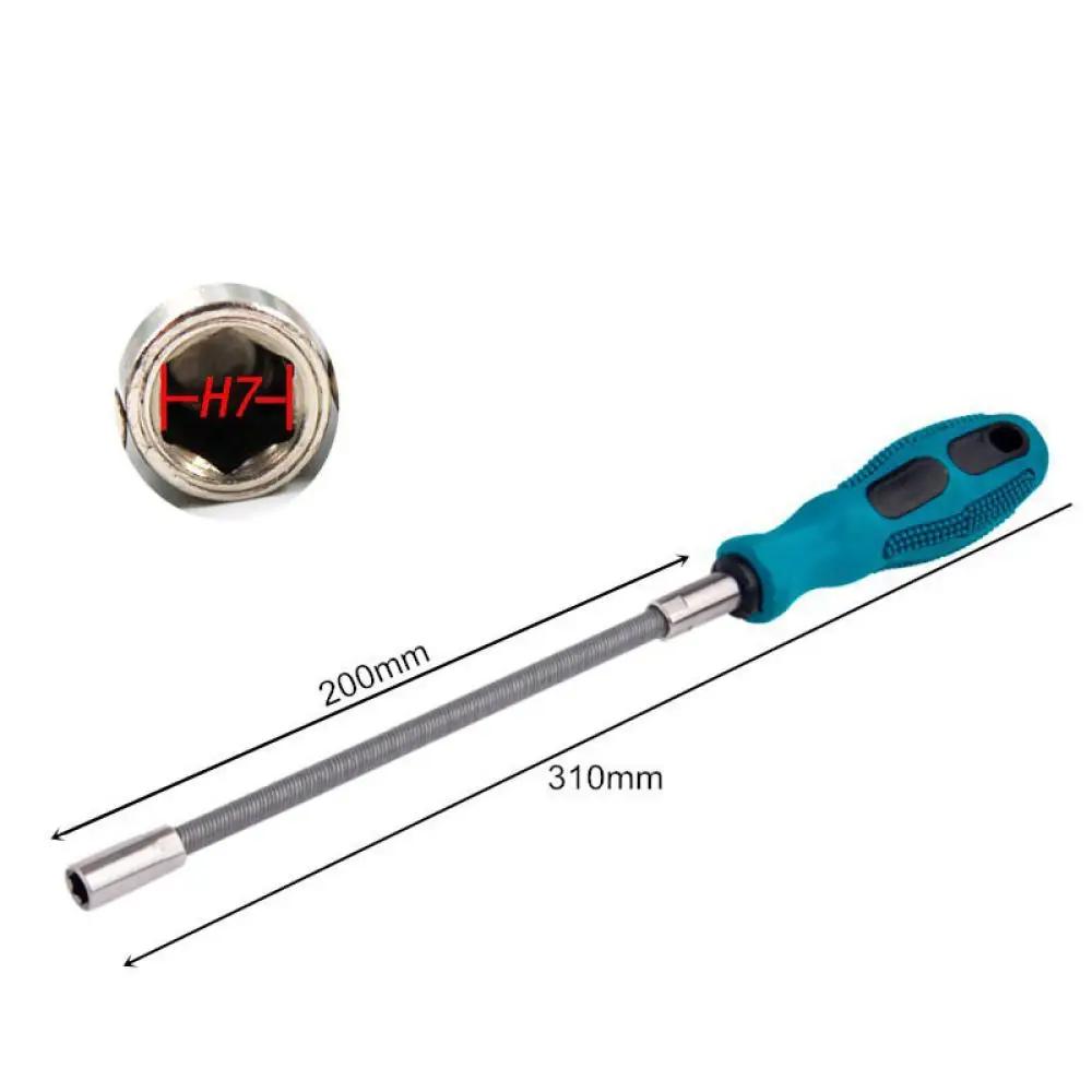 Adjustable Hex Socket Driver Magnetic Spring Handle Manual Screwdriver Professional Tool For Tight Nut Removal And Installation