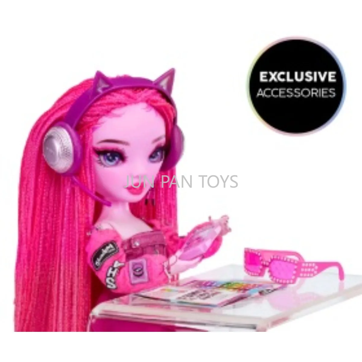 Rainbow High Shadow Series Lavender Lynn Pinkie James Colorful