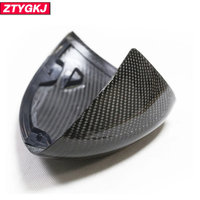 2 PCS Replacement Type Dry Carbon Fiber Material Rear Mirror Covers For Mercedes Benz C Class W206 S W223