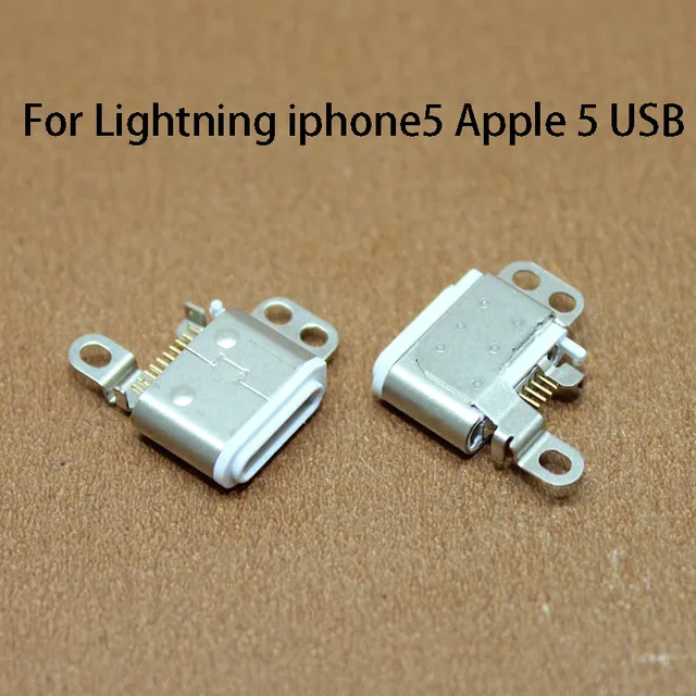 1 PC dla IPod Nano7 Lightning IPHONE 5 Gniazdo żeńskie Oryginalne 10-pinowe żeńskie złącze USB typu C do ładowania danych dla Apple 5
