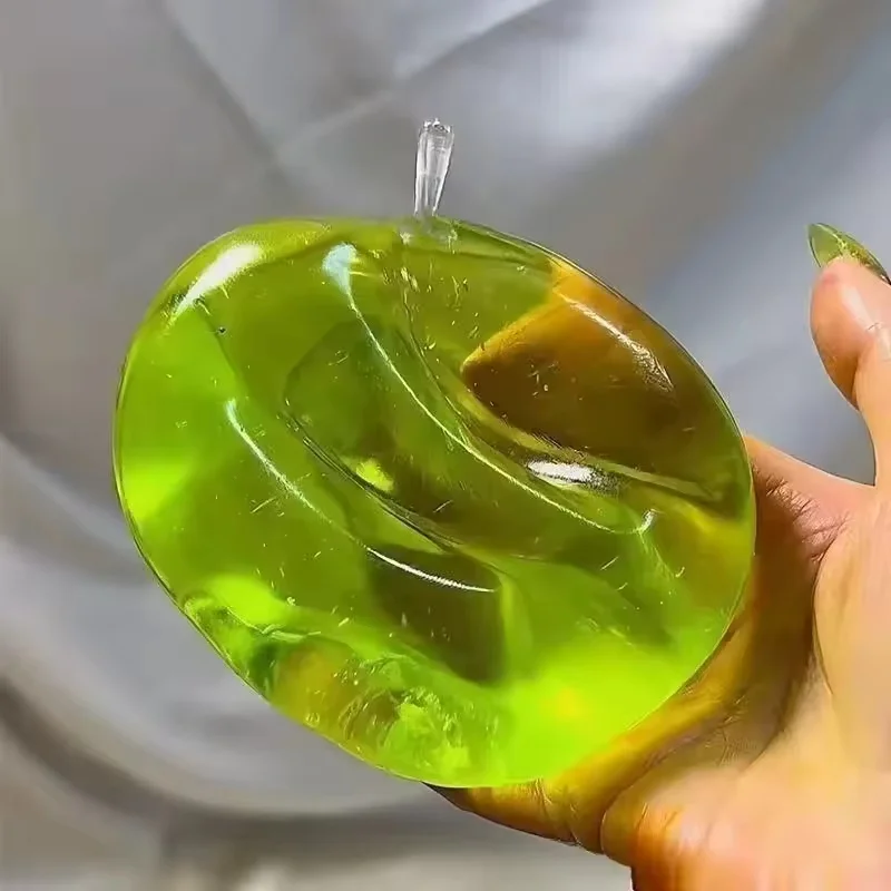 1pc Green Apple Squeeze Toys Pink Apple Slow Rebound Stress Relief Vent Fidget Toy Plasticity Squeeze Toy Relaxing Gift Ornament