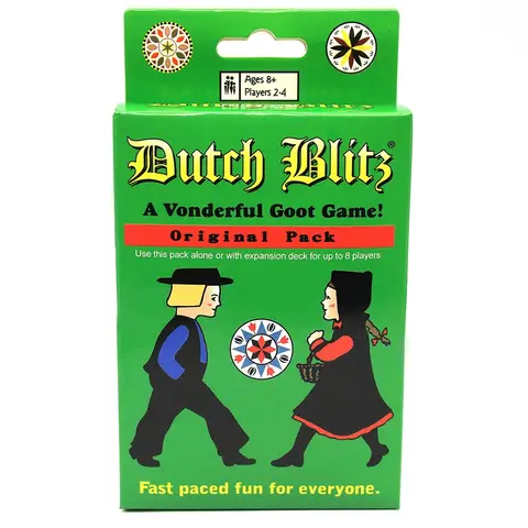 Dutch Blitz 빠르게 진행되는 가족 카드 게임, 2~4명의 플레이어