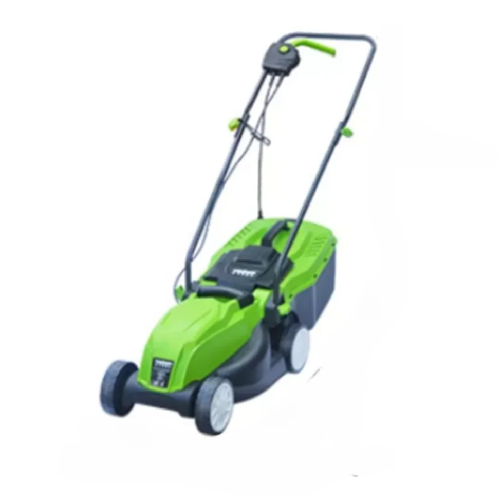 

# Hot Sales 1500w Factory Direct Plug Electric Lawn Mower Carton Box Electric Motor Garden 220V Lawn Grass Cutting Machine Green