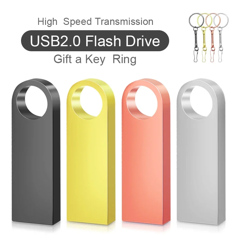 

USB flash drive pendrive 4GB 8GB 16GB 32GB 64GB 128gb waterproof Metal Key pen drive Memory Stick flash disk