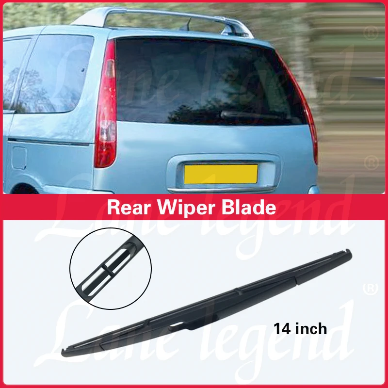 Pára-brisas traseiro Washer Wiper Blade, Acessórios do Carro, Citroen C8 2002-2014 2013 2012 2011 2010 2009, 14"