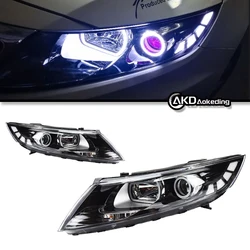 Auto Parts For KIA K5 Optima Headlights 2011-2014 latest Styling LED Daytime Lights Dual Projector Car Accesorios Modified