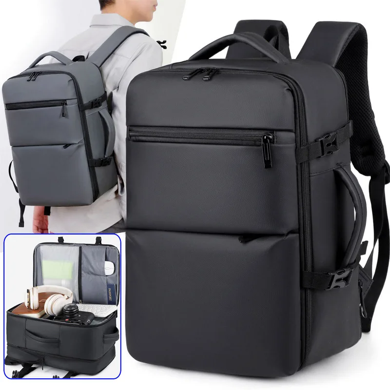 

Expandable Business Backpack Large Storage Outdoor Travel Commuting Hiking Boarding Bag Portable Laptop Luggage Trip Schoolbag