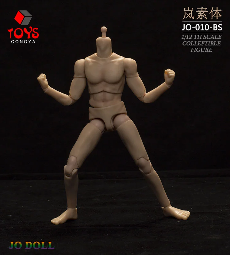 JO-010 1/12 mâle Super Flexible semi-encapsulé corps articulé soldat bronzant peau normale articulée 6 ''figurine poupées