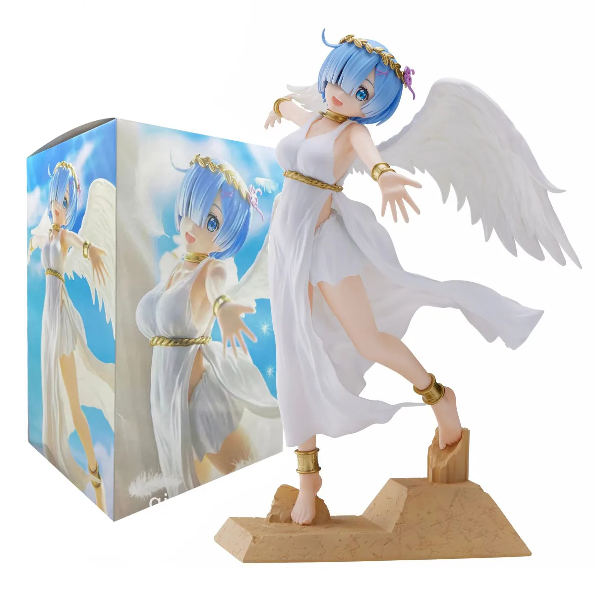 20CM Anime Figure Re:Life In A Different World From Zero Super Ghost Angel Rem Model Toy PVC Collection Desktop Ornaments