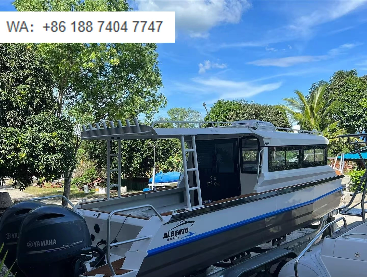 Sea King Easycraft Aluminum Sea Fishing Boat Closed Cabin Yacht 9meters Pontoon Vessel Speed Sport Ship