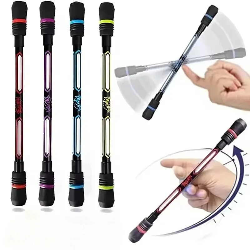 

2 шт., вращающаяся ручка для декомпрессии для взрослых и детей, противоскользящая ручная вращающаяся ручка, компрессионные игрушки, которые можно писать, креативная вращающаяся ручка