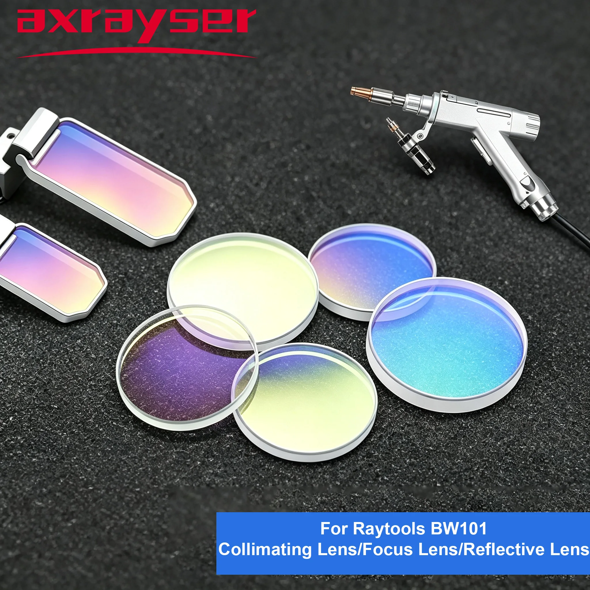 Laser-Schweißfokussierlinse 20x4,75 F150/F200/F600 Kollimationslinse 20x4,9 F60 Reflektierende Linse 33x16x2 für Raytools BW101 – Detail 1